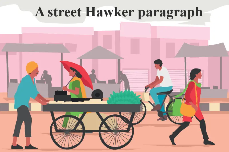 A street Hawker paragraph