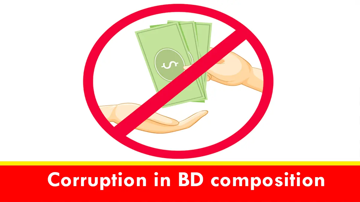 Corruption in BD composition