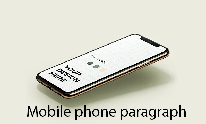 Mobile phone paragraph