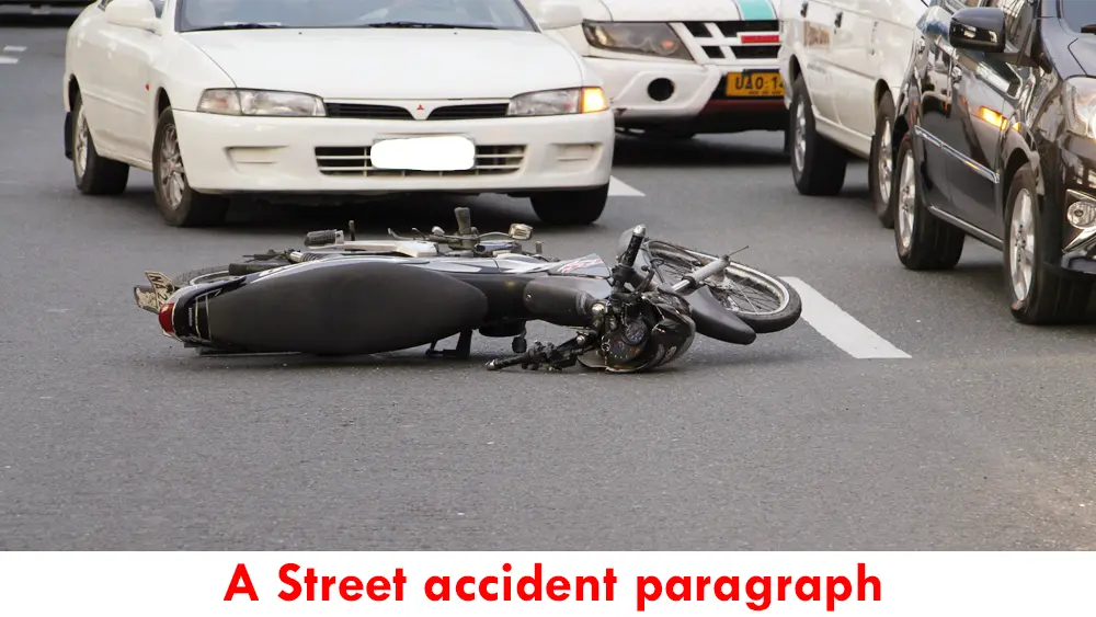 A Street Accident Paragraph